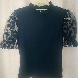 Romwe Women's Summer Short Sleeve Mock Neck Casual Blouse Tops